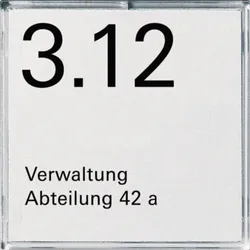 Gira Orientierungsschild 1-fach reinweiß Event-E2 107100