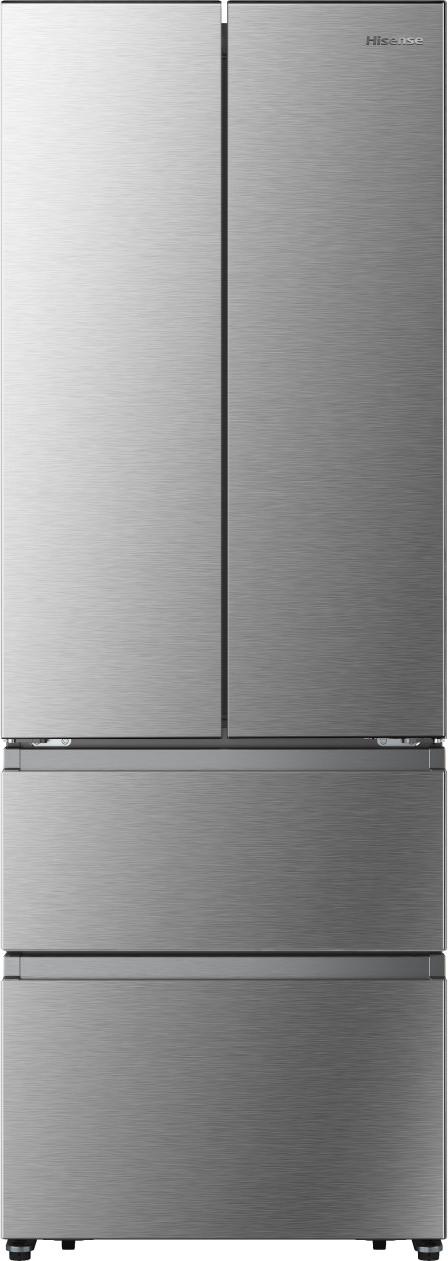 Hisense RF632N4BCE, Freistehend, French door, Edelstahl, Berührung, LED, Innen