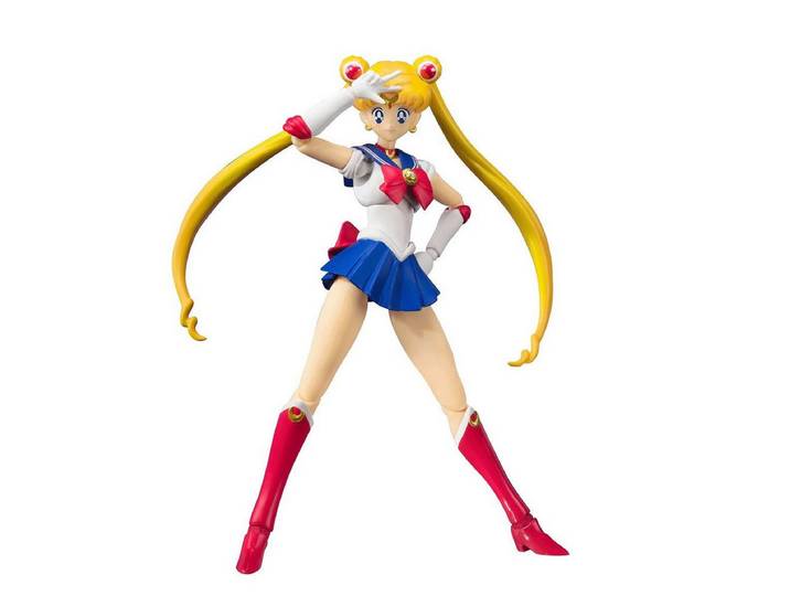 Bandai Tamashii Nations Actionfigur S.H.Figuarts Sailor Moon 14 cm Actionfigur Animation Color Edition