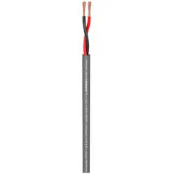 Lautsprecherkabel Meridian Mobile SP215; 2 x 1,50 mm2; PVC Ø 6,80 mm; grau