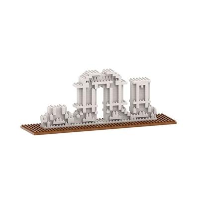 BRIXIES 200180 - Yuang Ming Yuan, 3D Konstruktionsbausatz aus Ministeinen, 412 Teile