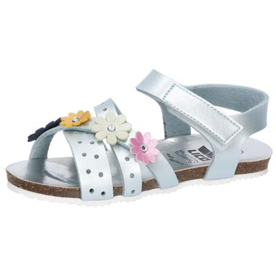 Pantolette LICO "Pantolette Bioline Nicolina", Mädchen, Gr. 27, blau, Synthetik, Schuhe Pantolette