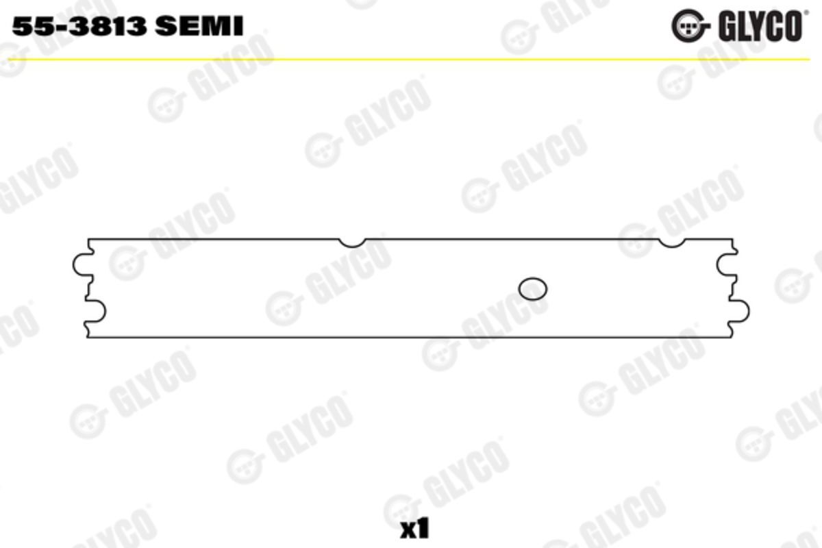 Pleuelaugenbuchse GLYCO 55-3813 SEMI