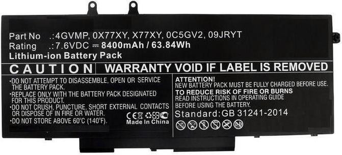 CoreParts C5GV2-CP Batterij voor Dell Latitude 14 5400 en 14 5500
