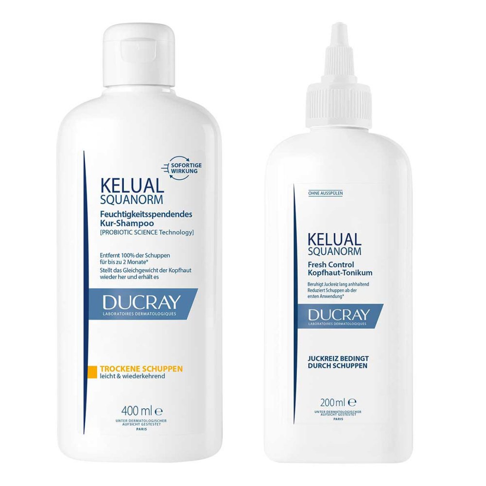PIERRE FABRE DERMO KOSMETIK GmbH Ducray Shampoo Trockene Schuppen 400ml + Tonikum 200ml 08104276
