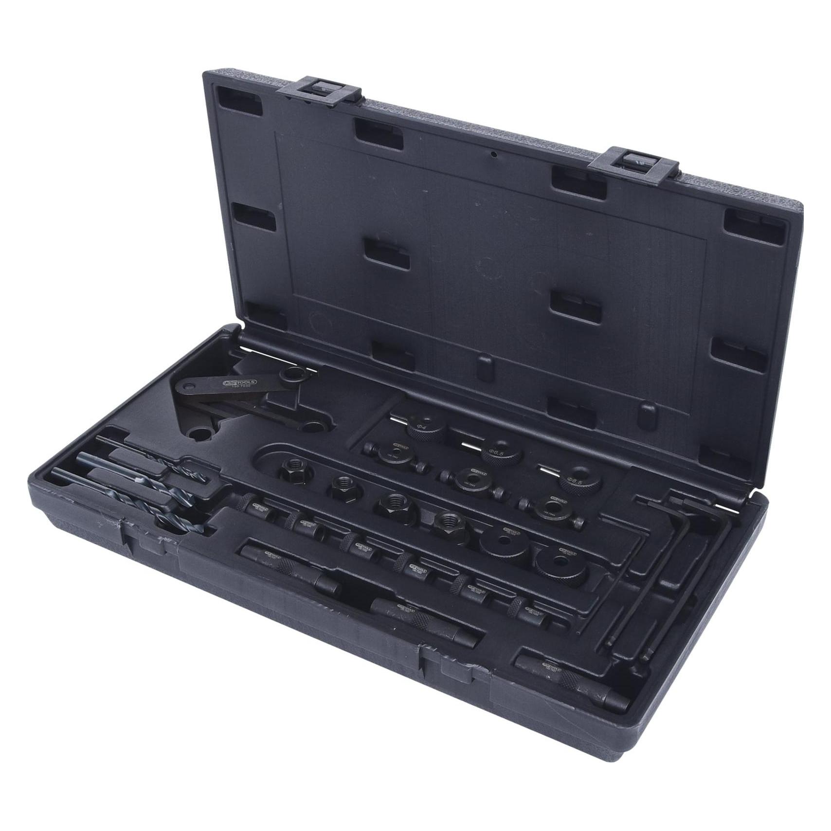 KS Tools Zylinderkopf-Bohrlehren-Satz, 28-tlg (150.7040)