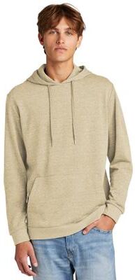 District DT1300 Perfect Tri Fleece Pullover Hoodie in Desert Tan Heather size 3XL   Polyester Blend