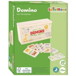 Spielmaus SMH Domino mit Tiermotiven, 28 Teile (1 Spieler)