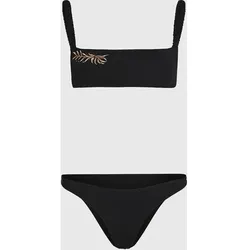 O'NEILL Damen Bikini BUNDORAN FLAMENCO EMBROIDERY BIKINI SET, Größe 40 in Schwarz Schwarz