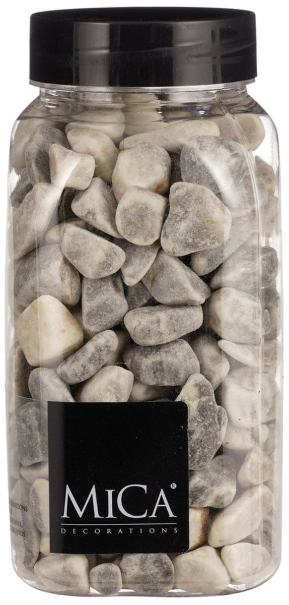 Mica Decorations Decoratie Steentjes Medium Lichtgrijs - 650ml