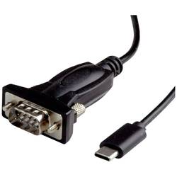VALUE USB - Seriell Konverter-Kabel, Typ C - RS232, schwarz, 1,8 m 12.99.1162
