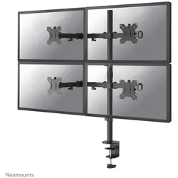 Neomounts FPMA-D550D4BLACK vierfach Monitor Tischhalterung