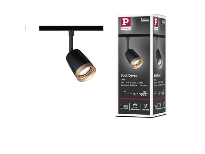 Paulmann URail Spot Cover GU10 Schwarz matt Gold matt