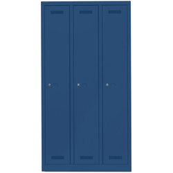 Garderobenschrank MonoblocTM | 3 Abteile - 639 oxfordblau