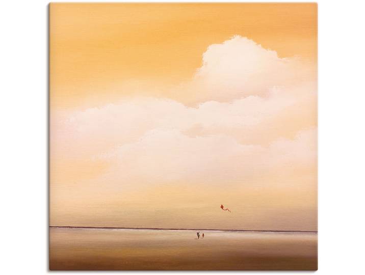 Leinwandbild ARTLAND Höhenflug , orange (farbe bild(er): orange), B:70cm H:70cm, Bilder, Leinwandbild, auf Holzrahmen gespannt