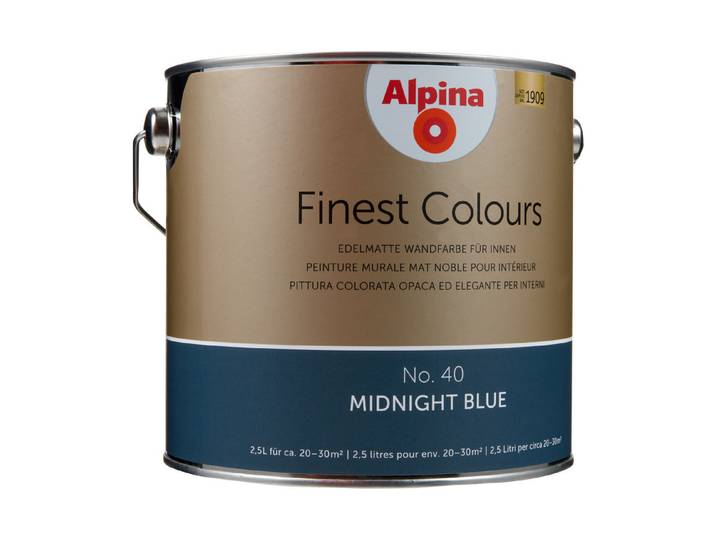 Alpina Wandfarbe Finest Colours Midnight Blue 2.5 l Matt