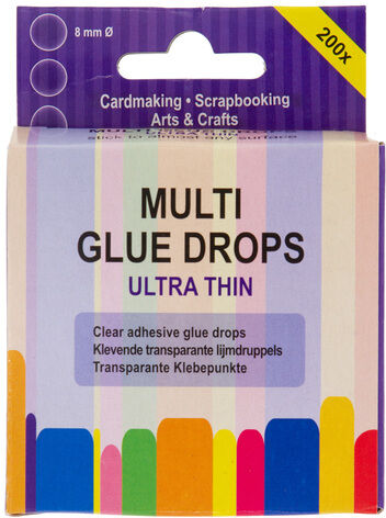 Klebepunkte, transparent, 8 mm Ø, 200 Stück