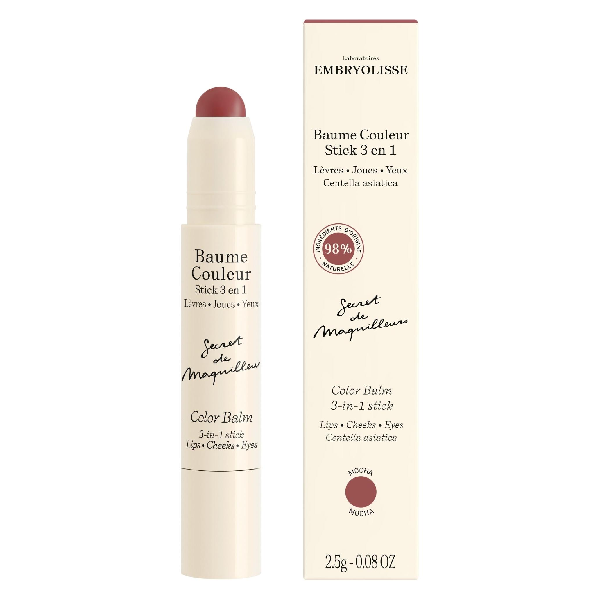 Embryolisse - Color Balm 3-In-1 Stick - Mocha - 2.5 g (Lippenbalsam, 2.50 ml) (EMB428000)