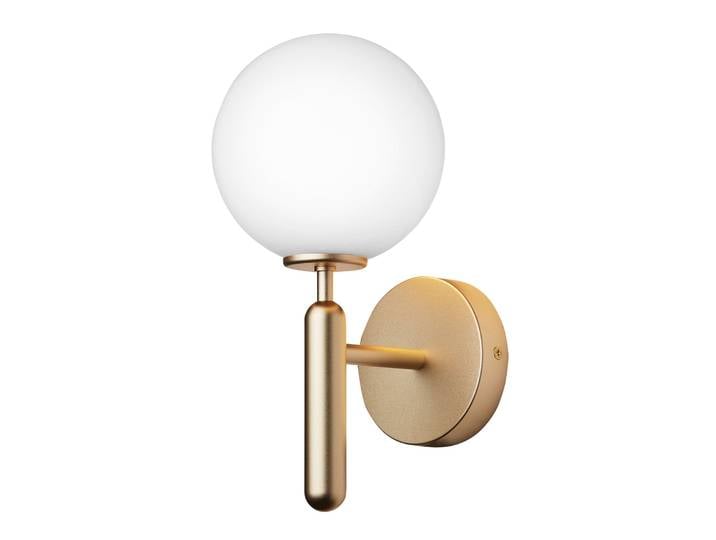Miira Applique Murale Brass/Opal White - Nuura Miira Wall - Salon / séjour - Design - Métal - Boule