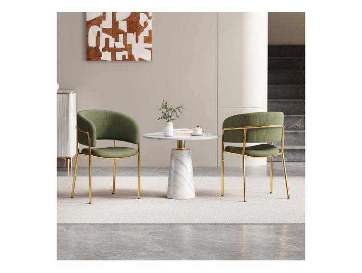 HAUSS SPOLE Esszimmerstuhl 2er-set Küchenstühle Relaxsessel mit Verstellbare Füße,Cordstoff (Moderner Esszimmerstuhl mit Cordstoff, ergonomischem Design, verstellbaren Füßen., 2 St), mit Schrägstuhlbein, Verstellbare Füße und Cordstoff