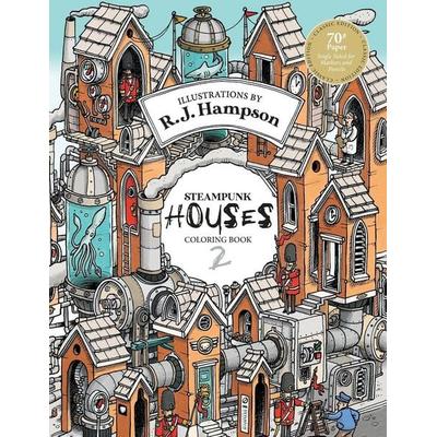 Steampunk Houses 2 Coloring Book, Taschenbuch von R. J. Hampson, Hop Skip Jump, 978-1-922472-70-0
