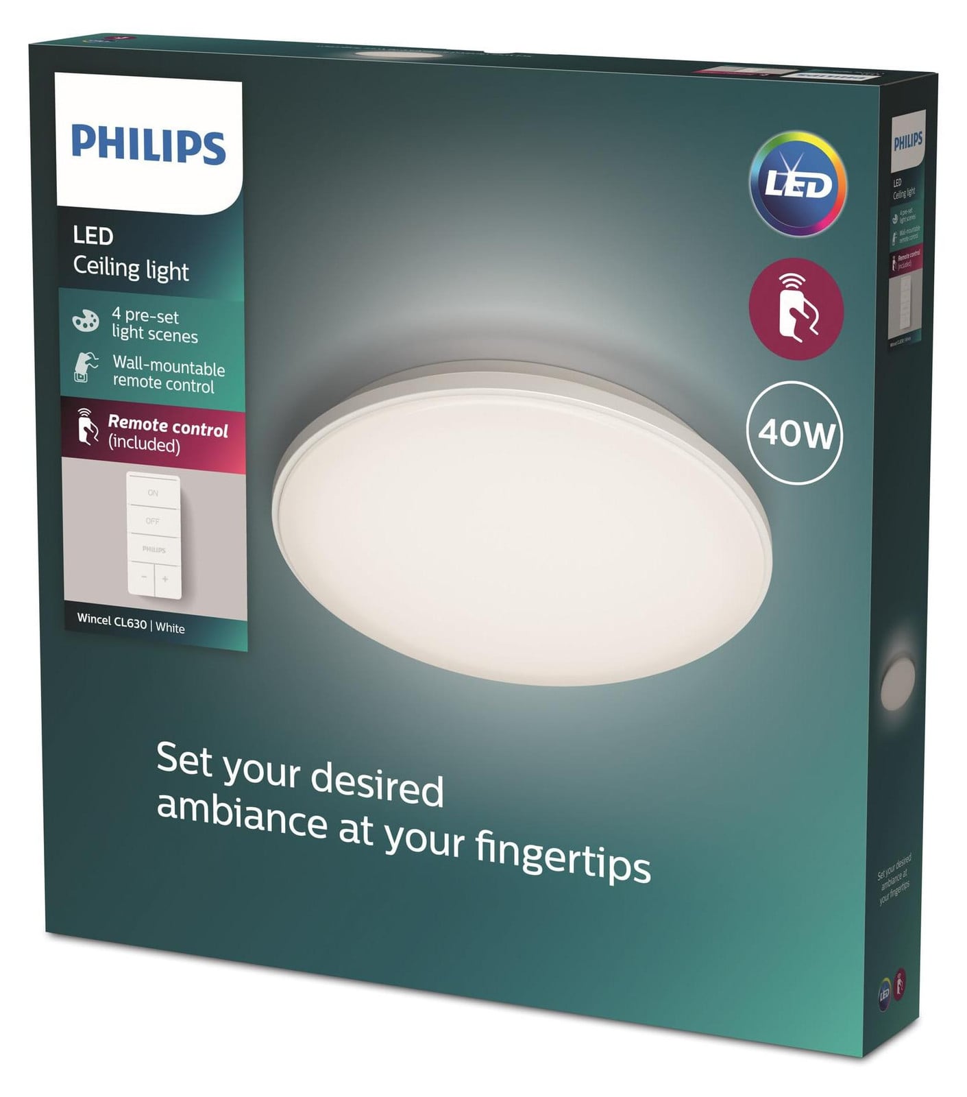 Philips Wincel LED plafondlamp wit