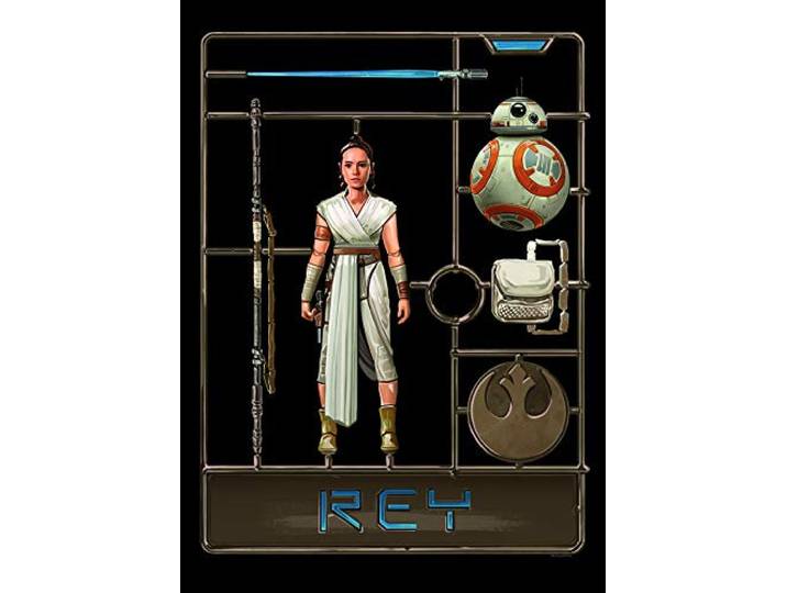 Komar Wandbild Star Wars Toy Rey Kinderzimmer, Jugendzimmer, Dekoration, Kunstdruck ohne Rahmen WB182-50x70 Größe: 50 x 70 cm (Breite x Höhe)