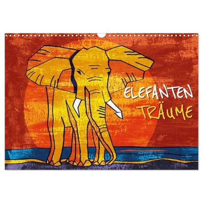 Elefanten-Träume (Wandkalender 2027 DIN A3 quer), CALVENDO Monatskalender