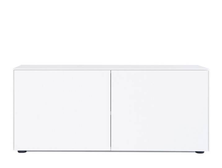 Schrank Connect weiß H 52 cm 2 Türen matt 120x52x48