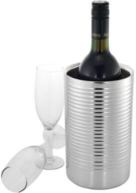 Sol Living Wine Chiller Bucket Double Wall Stainless Steel Barware Wine & Champagne Holder, 1.6 qt