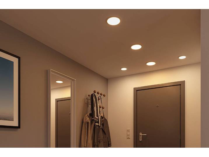 Deckenleuchte Areo Rund Ø 18cm Weiß/Weiß Polycarbonat LED LED-Platine