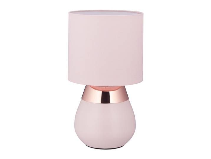 Nachttischlampe mit Touch Rosa