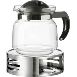 TEEKANNE MIT STÖVCHEN Ravenna transparent 800 ml 2er Set