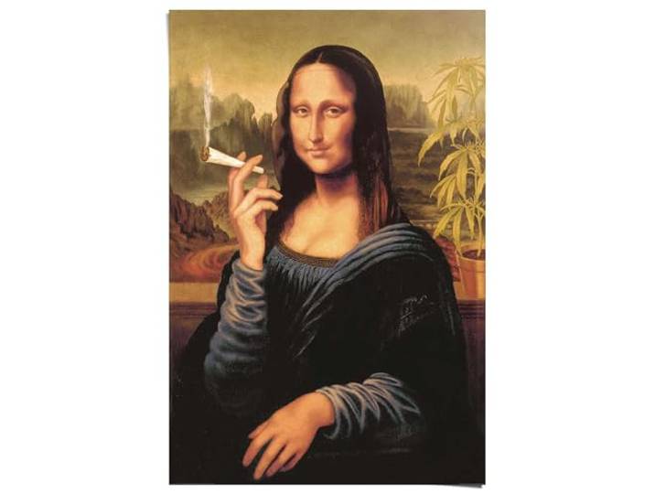 REINDERS Poster, Mona Lisa - joint, Hobbyraum, Poster, Wanddeko, Room Decor, Bilderdruckpapier, Braun, 91,5 x 61
