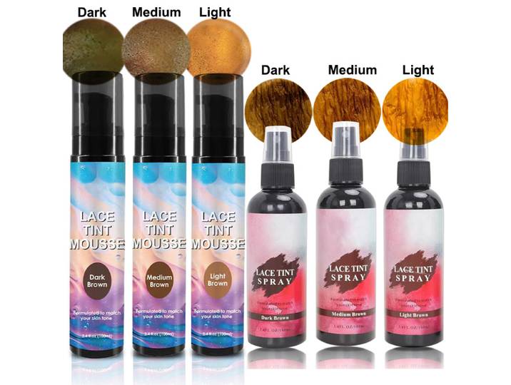 Colle pour perruque en dentelle personnalisée, bâton de cire pour cheveux, mousse pour cheveux, spray fondant pour dentelle