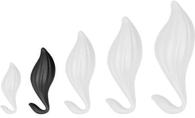 DarkSil Plug Silicone Bulby M 14 x 7cm Noir