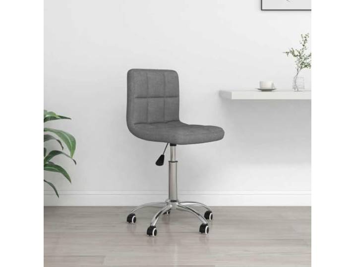 NLQMSU Drehstuhl, Hellgrau, Stoff, Sessel, höhenverstellbar Weicher Stoff, bequeme Polsterung, Gasheben, 360 ° Rollen, für Büro und Wohnzimmer
