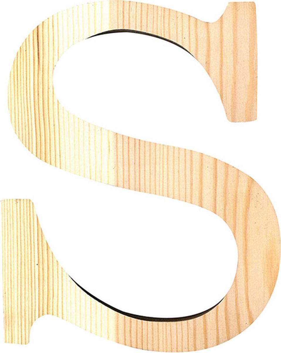 Artemio Houten Letter S, 19 cm