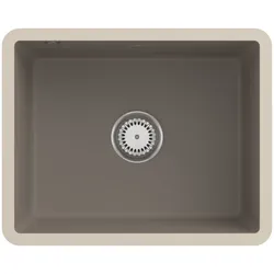 Villeroy und Boch Unterbauspüle 331001TR mit Ablaufgarnitur und Handbetätigung, Timber
