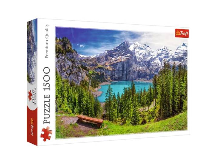 Trefl - Puzzels 1500 Stukjes, Het Oeschinenmeer, de Alpen, Zwitserland