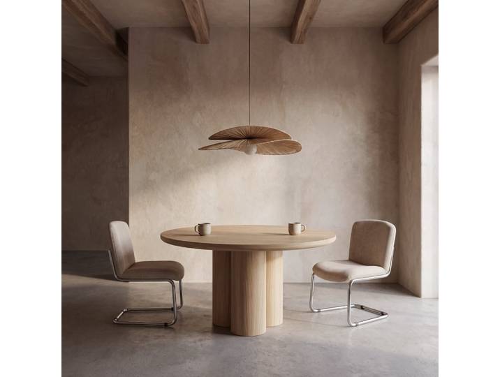 Suspension aérienne en raphia tressé, Ø90 cm