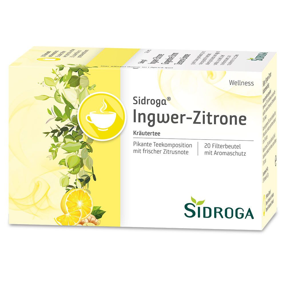 Sidroga Wellness Ingwer-Zitrone Tee Filterbeutel 20x2 g