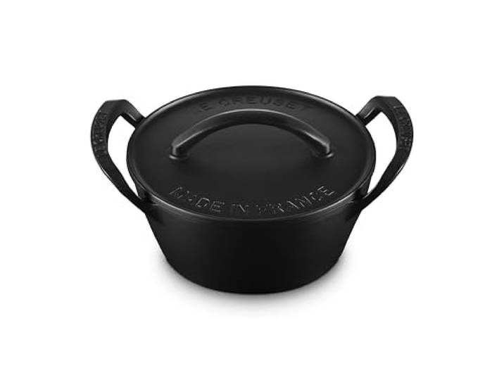 Le Creuset Casserole ronde en fonte pour barbecue d'extérieur