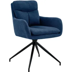 CLP Esszimmerstuhl Somers Stoff   Farbe: blau