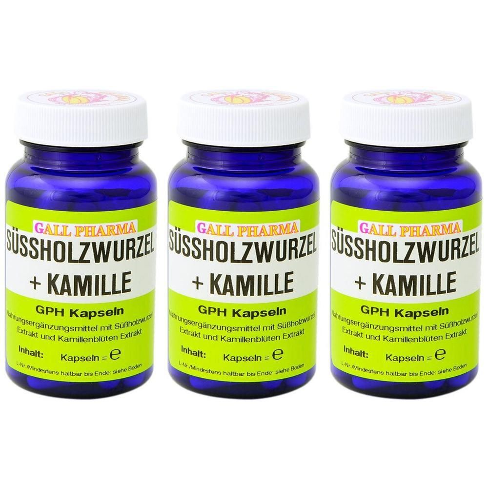 SÜSSHOLZWURZEL+Kamille GPH Kapseln x3 3x120 St