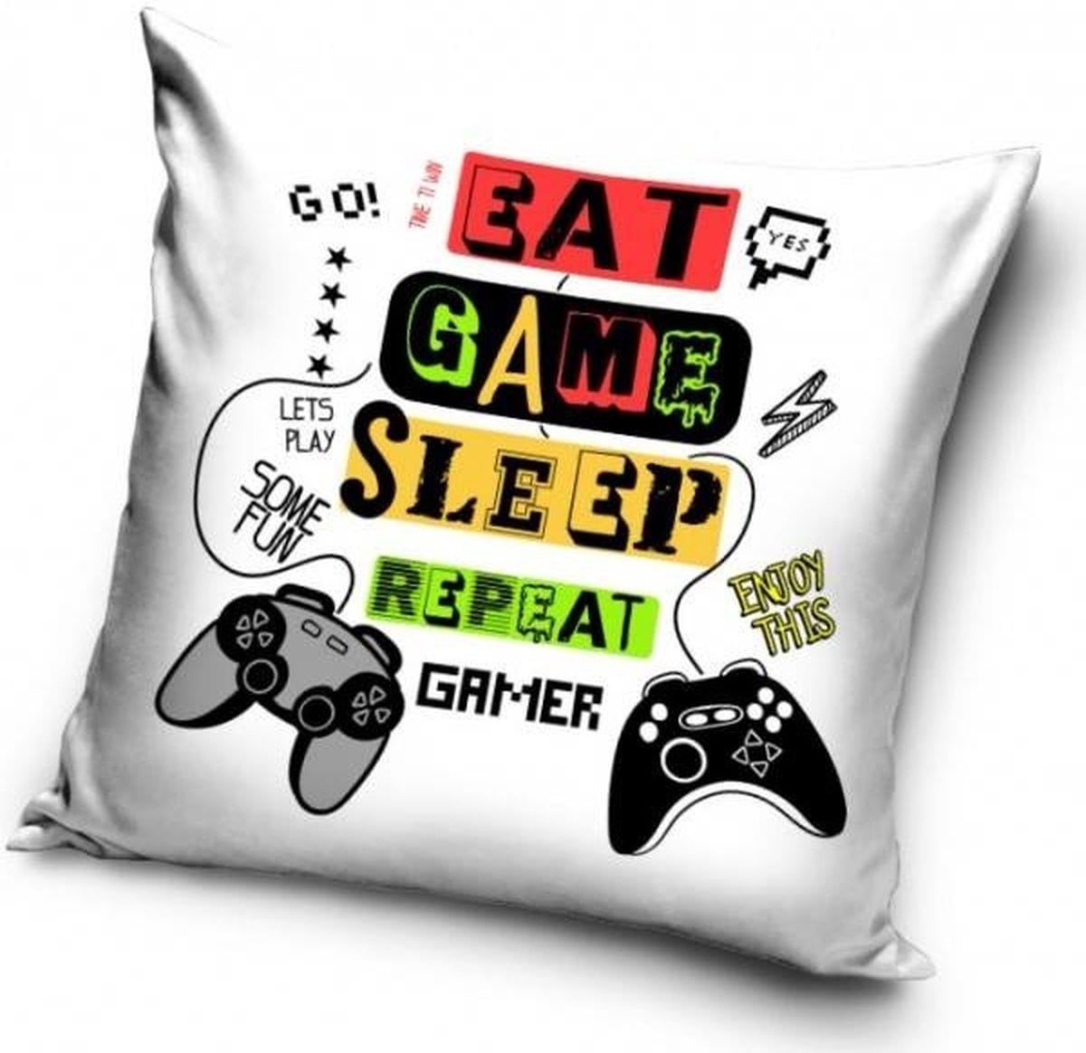 Eat - Game - Sleep kussen voor volwassenen