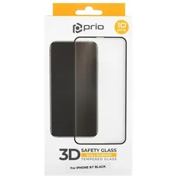 prio 10x 3D Displayschutzglas für iPhone 8/7 schwarz (Apple iPhone 7, Apple iPhone 8), Smartphone Schutzfolie, Schwarz