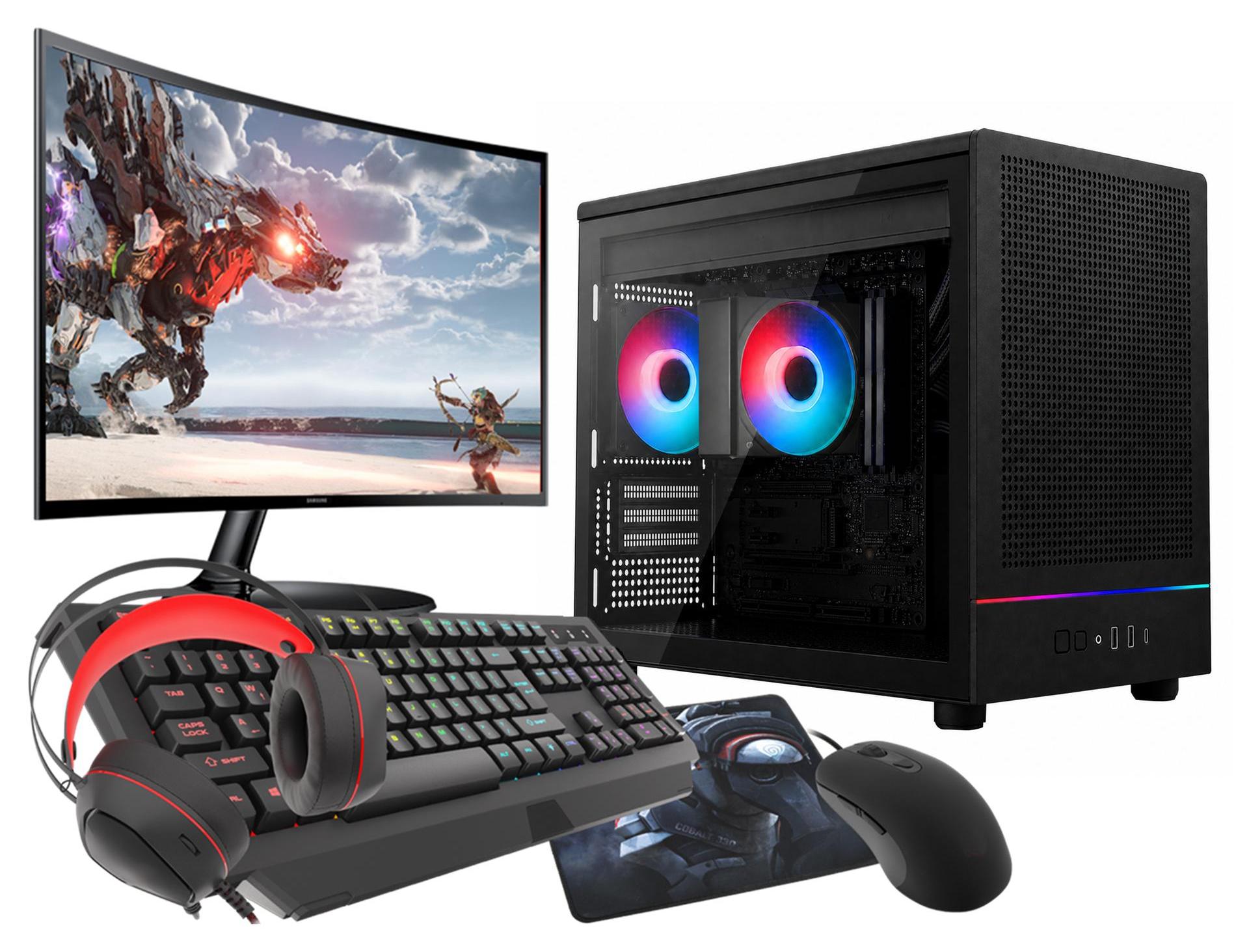 VIST M4M Gaming PC Komplett Set R7 5700G 32GB RX VEGA8 SSD 1TB WIFI Win11 27"