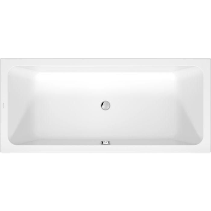 Duravit D-Code Badewanne 700672000000000 reduzierte Randhöhe 25mm, Weiß, 1800x800mm