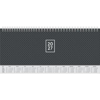 BRUNNEN 1077262907 Querterminbuch Mod. 772 2027 297×105 mm, Karton, schwarz